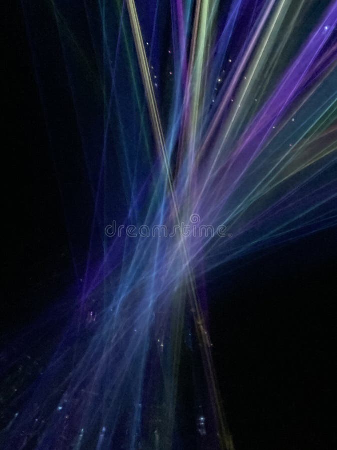 Macau Teamlab Theatre Stage Lighting Installation Spectacular Coloful Laser Beam Entertainment Show 3D Mapping Projection Light Rays Patterns Geometry Dynamic Scene Artistic Scene Lines Glow.