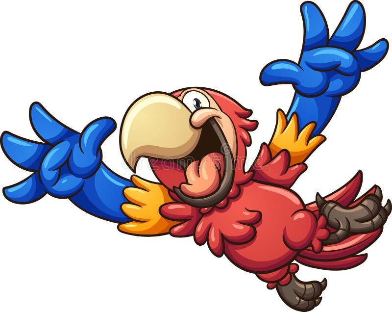 Macaw rojo libre illustration Macaw rojo libre illustration