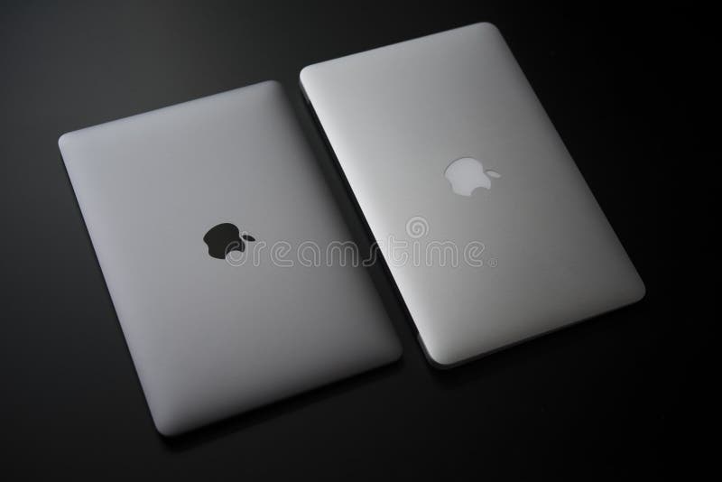 Two Macbook Air stock photo. Image of office, apple, macbook - 38977024