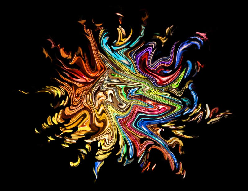 Macchia variopinta isolata illustrazione vettoriale Macchia variopinta isolata illustrazione vettoriale
