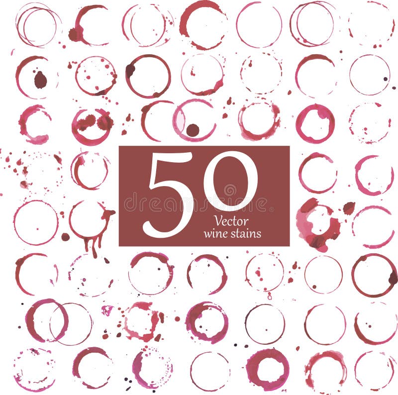 Macchie del vino illustrazione di stock Macchie del vino illustrazione di stock