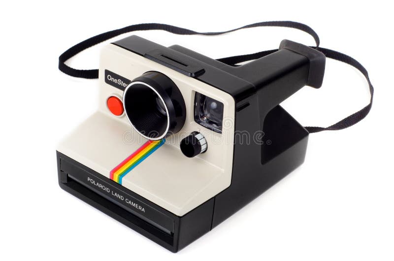 Macchina fotografica OneStep dello sbarco del Polaroid dell'annata immagini stock Macchina fotografica OneStep dello sbarco del Polaroid dell'annata immagini stock