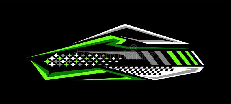 Macchina per depilare l'auto, decalcomania, stripe di vinile royalty illustrazione gratis