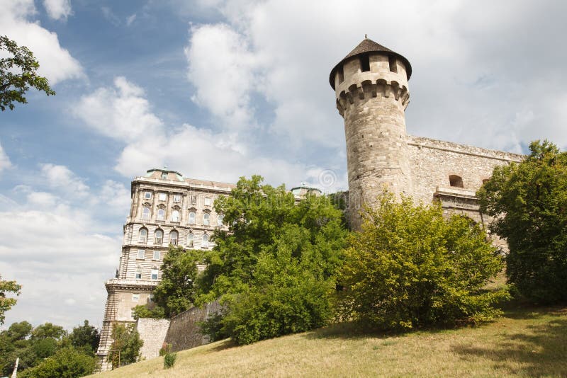 Mace tower and a medieval fortress in the Buda Castle in Budapest