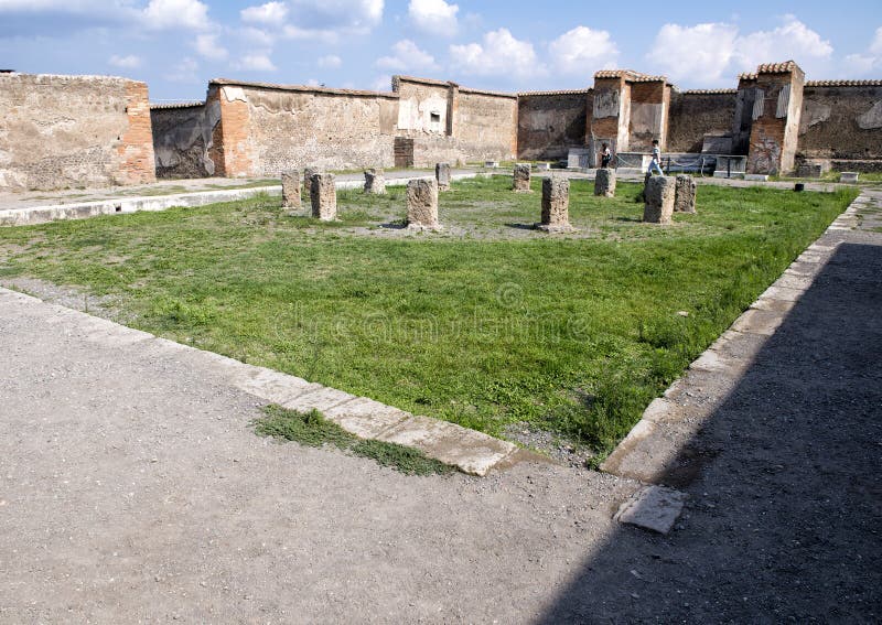Macellum Von Pompeji, ScaviDi Pompeji Redaktionelles Foto Bild von