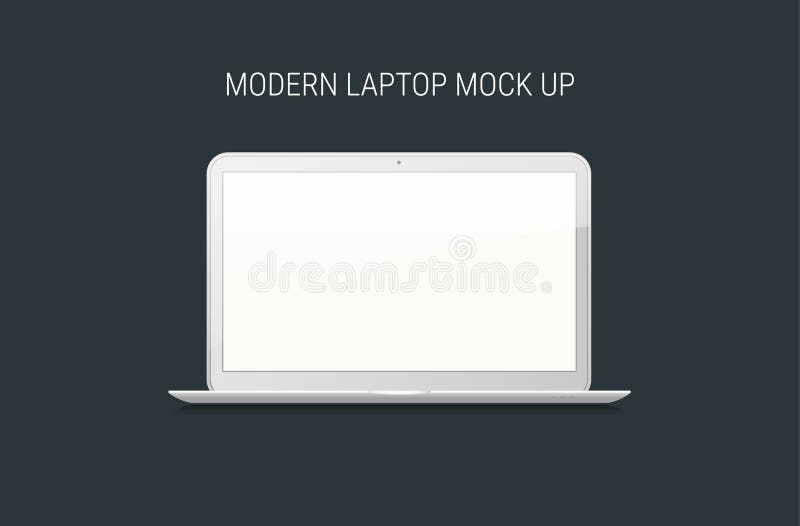 Machetă de notebook necompletată royalty free illustration