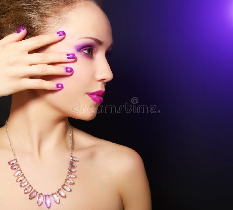 Machiaj și manichiură royalty free stock images