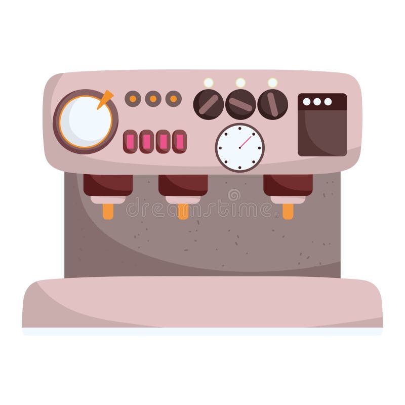 Machine of brew coffee stock vector. Illustration of vector 230270325