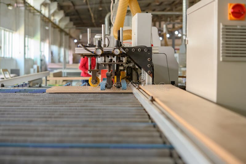 Machine Handling Plywood in Factory Stock Photo Image of industrial