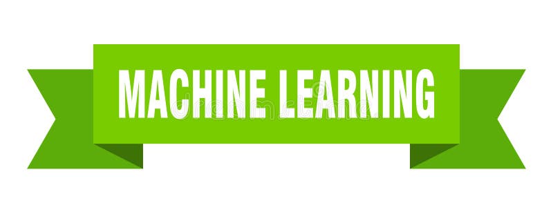 Machine learning ribbon. vector illustration