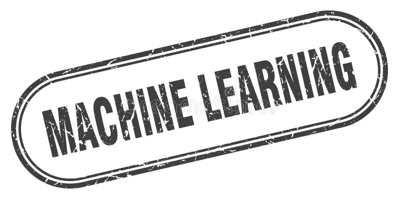 Machine learning stamp royalty free illustration