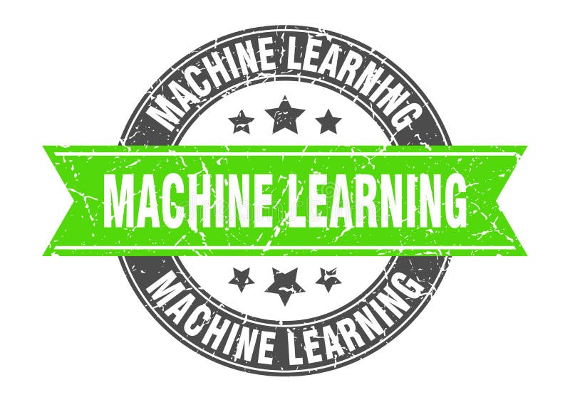 Machine learning stamp royalty free illustration