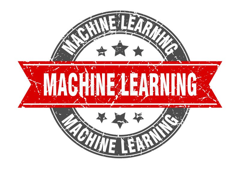 Machine learning stamp royalty free illustration