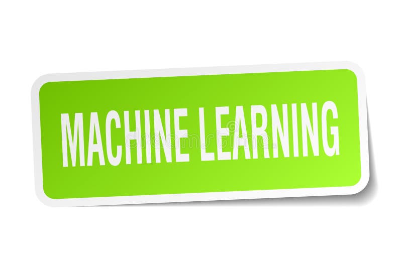 Machine learning sticker royalty free illustration