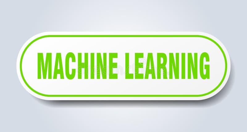 Machine learning sticker. vector illustration