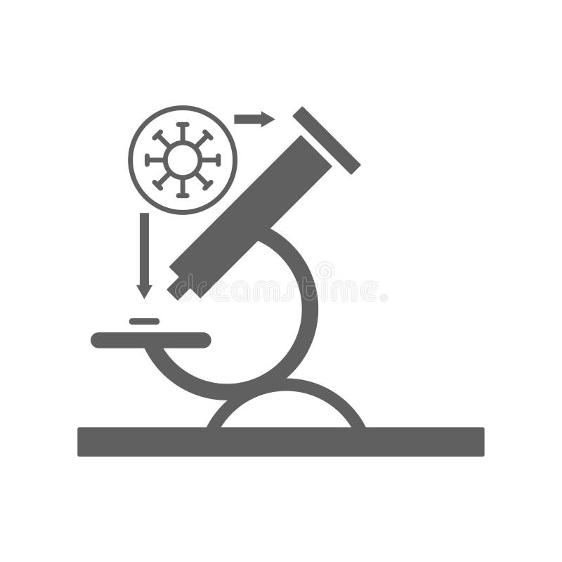 Machine, medical, micro icon. Gray vector graphics vector illustration