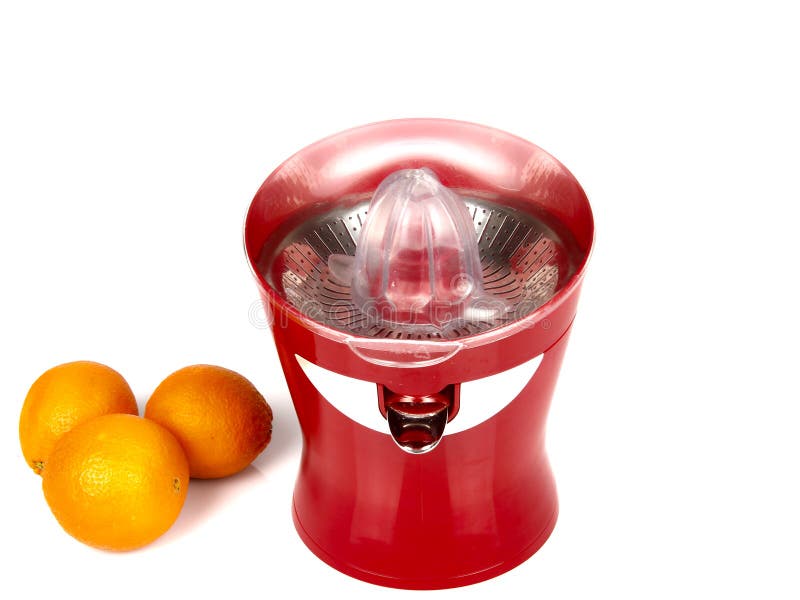 Machine for orange juice stock image. Image of glass 28461309