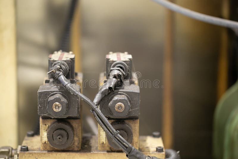 Machine Part with Pneumatic Equipment and Hydraulic System, Electric