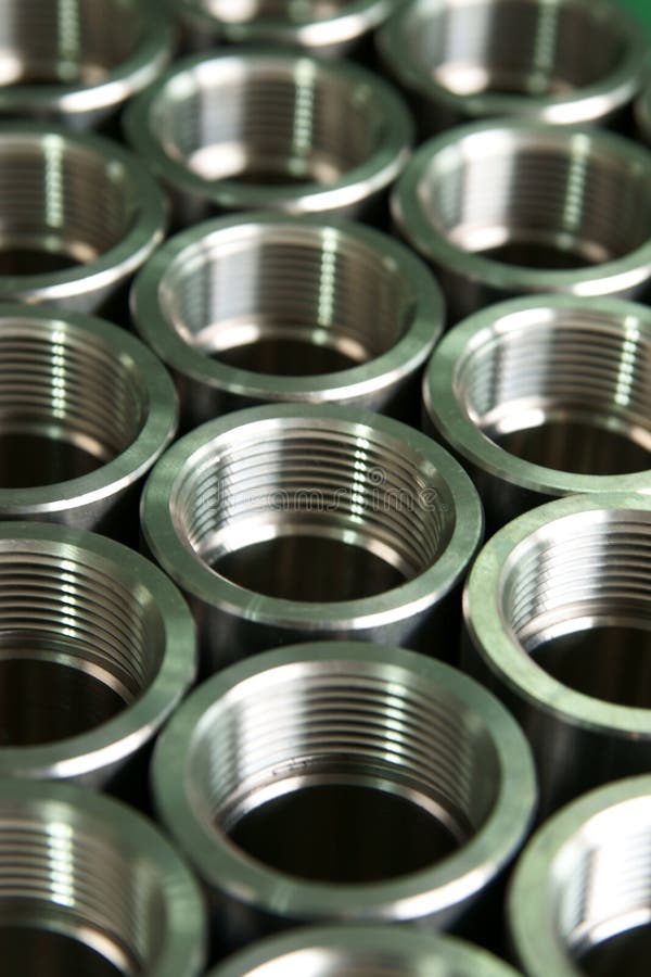 Machine parts stock image. Image of cuttings, bore, manufacturing