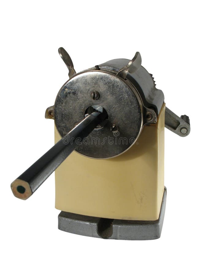 Machine for Sharpening of Pencils, Isolated Stock Image Image of power, sharpening 6729269