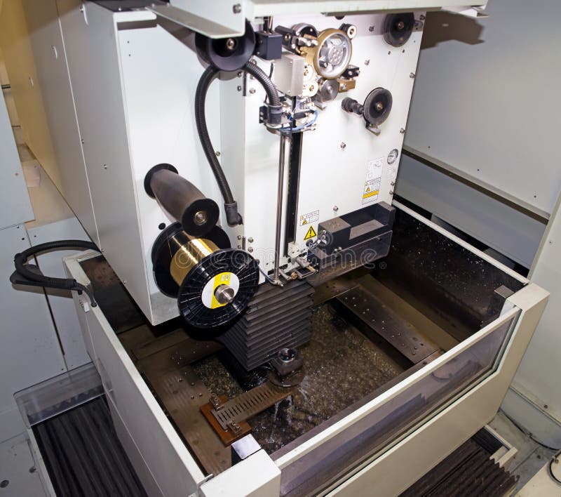 Machine Tools with Computer Numerical Control (CNC) Stock Photo Image