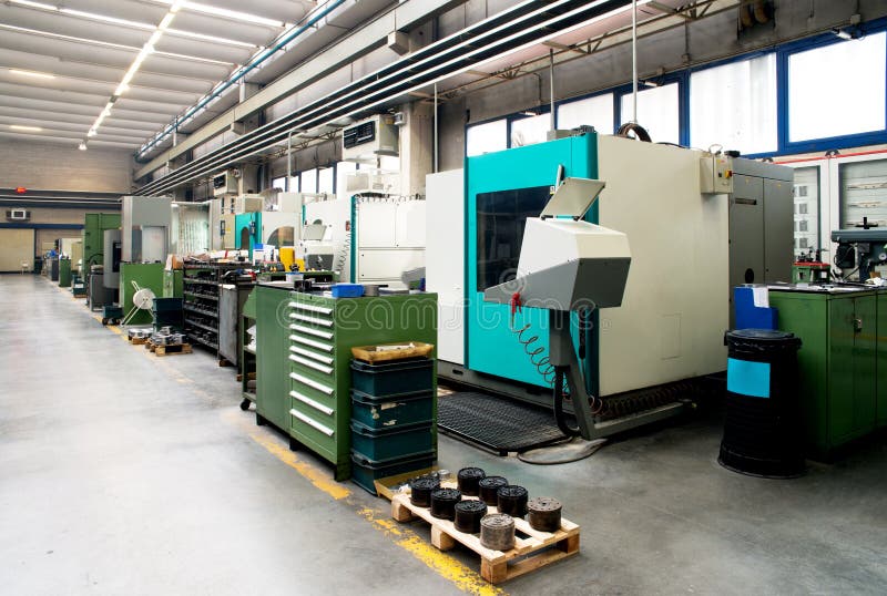 Machine tools with Computer Numerical Control (CNC) royalty free stock photos Machine tools with Computer Numerical Control (CNC) royalty free stock photos