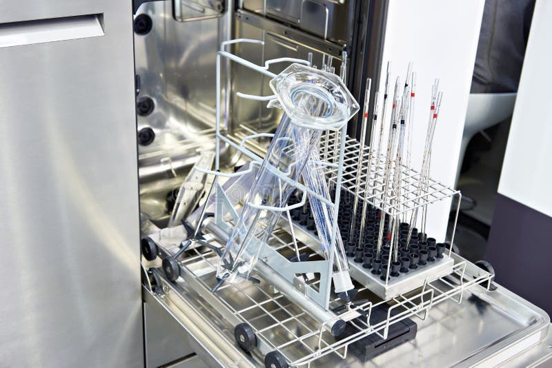 Machine for Washing and Disinfection of Chemical Glassware Stock Photo Image of chemical