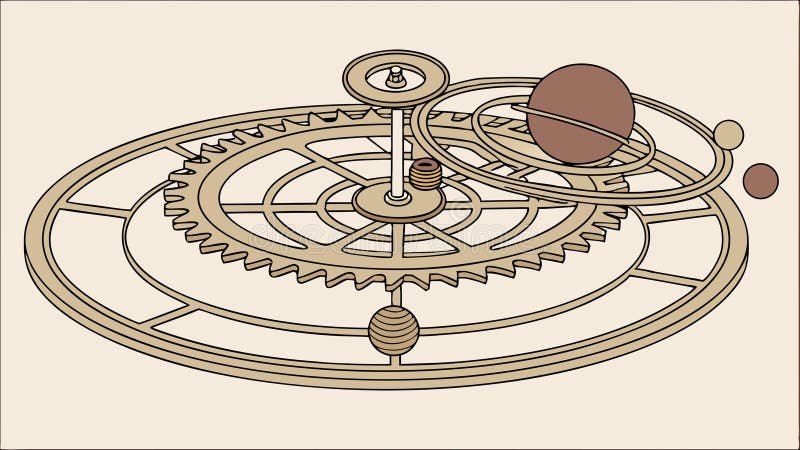 Machine à temps et technologie steampunk. conception vectorielle IA générative illustration libre de droits