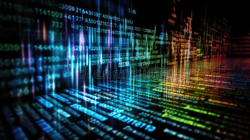 Machinelearning data tech stock illustration