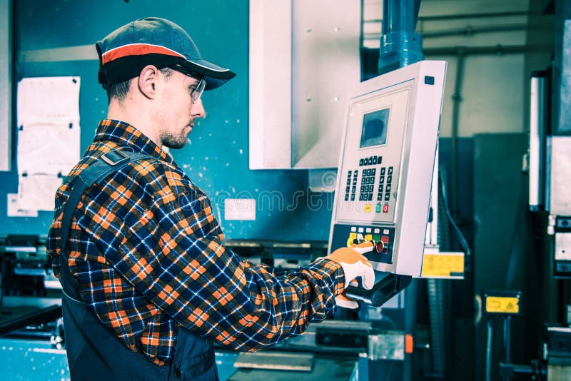 Machinery Operator at Work royalty free stock photos Machinery Operator at Work royalty free stock photos