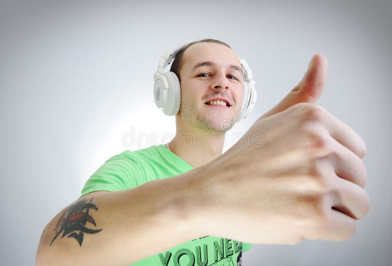 DJ masculino imagens de stock