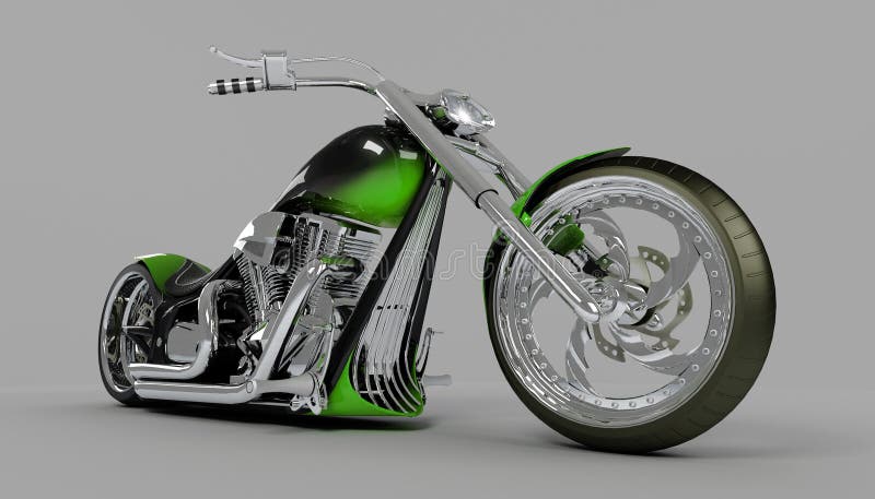 macho motorcykel för cykelegengreen vektor illustrationer macho motorcykel för cykelegengreen vektor illustrationer