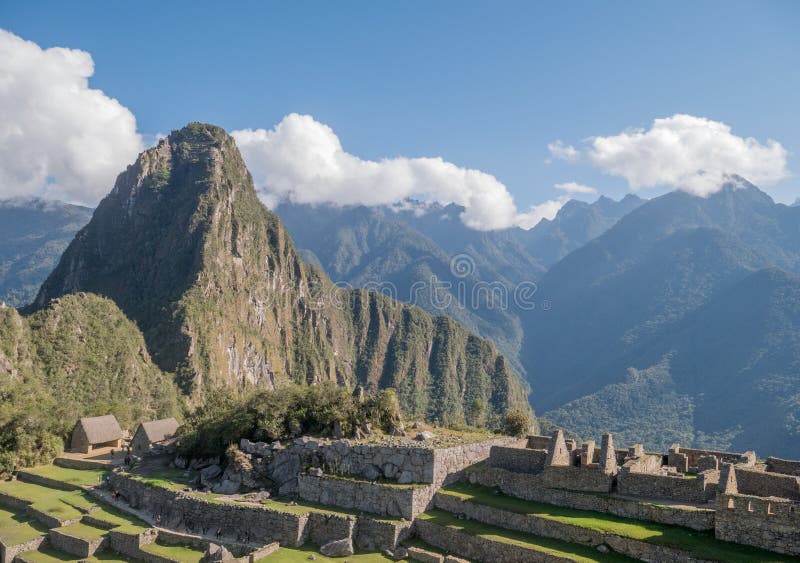 Machu Picchu, den forntida Incastaden i Anderna, Cusco royaltyfri bild Machu Picchu, den forntida Incastaden i Anderna, Cusco royaltyfri bild