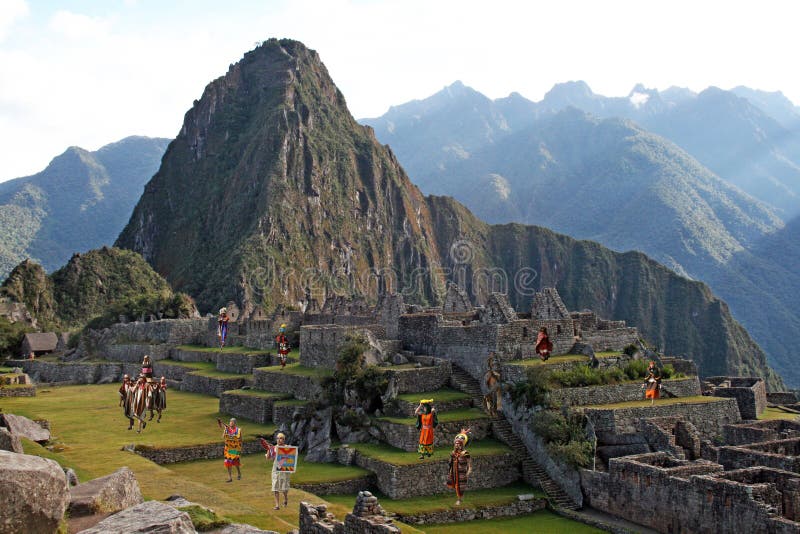 Machu pichu life stock image Machu pichu life stock image