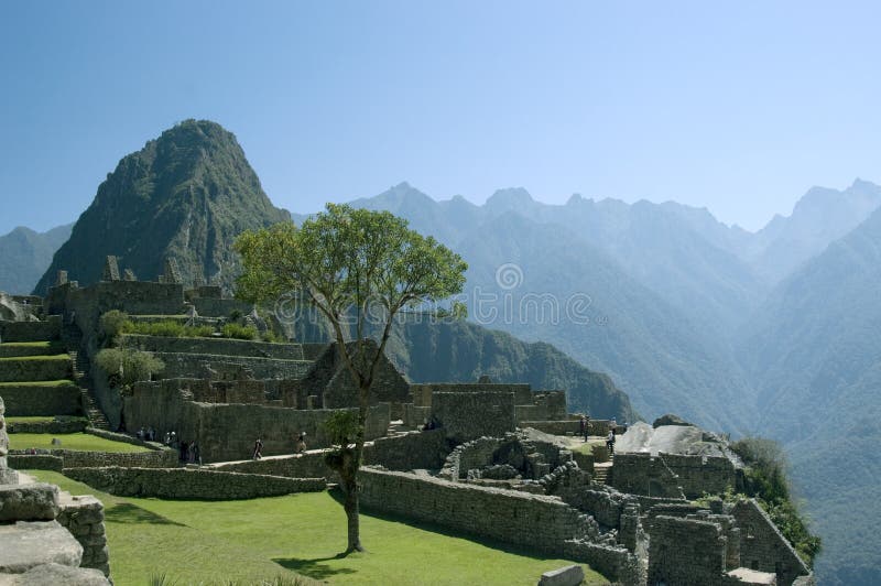 Machu Picchu is a pre-Columbian Inca site located 2,400 meters (7,875 ft) above sea level. It is situated on a mountain ridge above the Urubamba Valley in Peru, which is 80 km (50 mi) northwest of Cusco and through which the Urubamba River flows. The river is a partially navigable headwater of the Amazon River. Often referred to as The Lost City of the Incas, Machu Picchu probably is the most familiar symbol of the Inca Empire. Machu Picchu is a pre-Columbian Inca site located 2,400 meters (7,875 ft) above sea level. It is situated on a mountain ridge above the Urubamba Valley in Peru, which is 80 km (50 mi) northwest of Cusco and through which the Urubamba River flows. The river is a partially navigable headwater of the Amazon River. Often referred to as The Lost City of the Incas, Machu Picchu probably is the most familiar symbol of the Inca Empire.