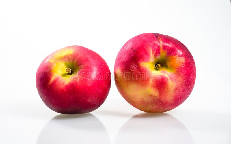 Macintosh Apple on the white background stock image Macintosh Apple on the white background stock image