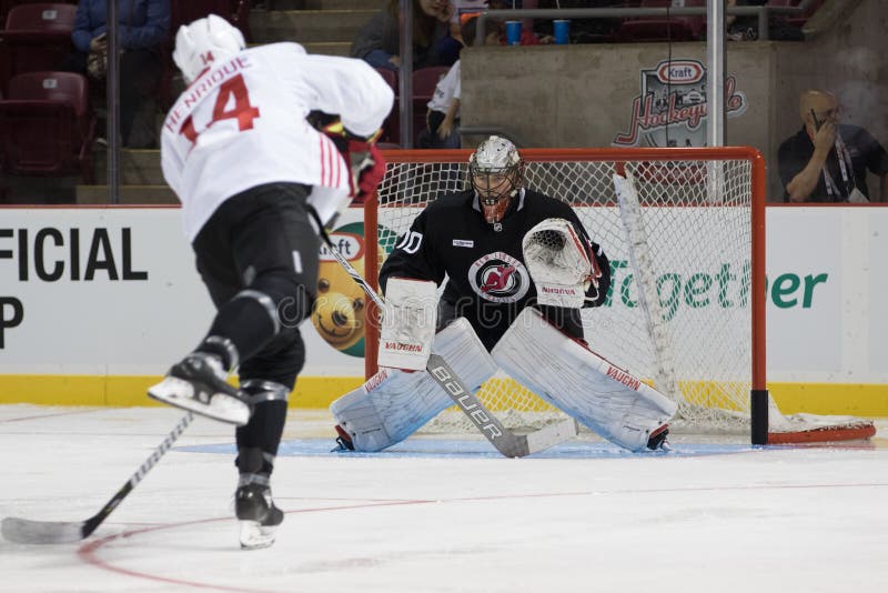 MacKenzie Blackwood Der New Jersey Devils Redaktionelles