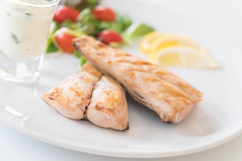 Mackerel fish steak stock photo. Image of king, pepper 91433686