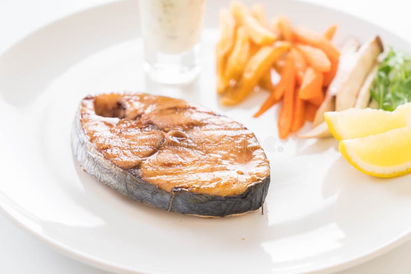 Mackerel fish steak stock photo. Image of organic, fillet 92004294