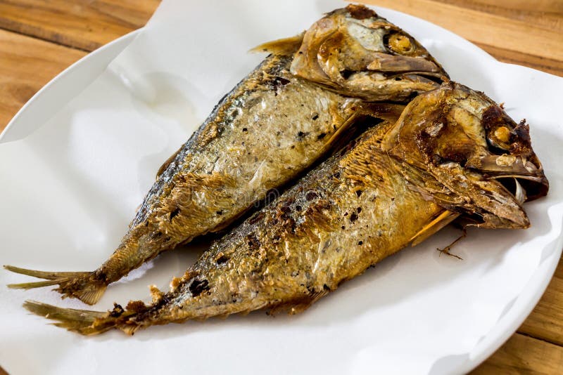 Mackerel fried stock image. Image of delicious, calories 37005643