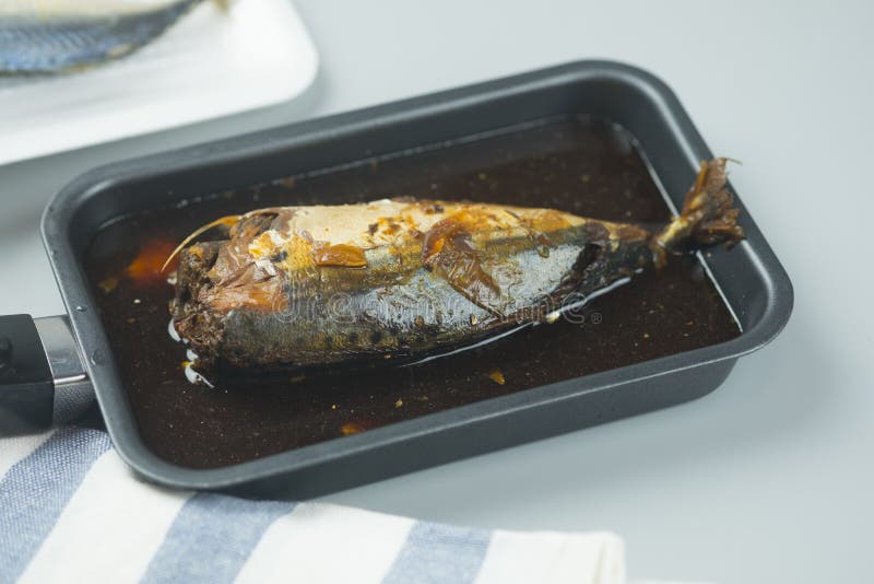 Mackerel Meat or Fish Boiled with Salt Stock Photo Image of fish