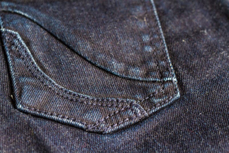 Macro blue jeans for background stock images