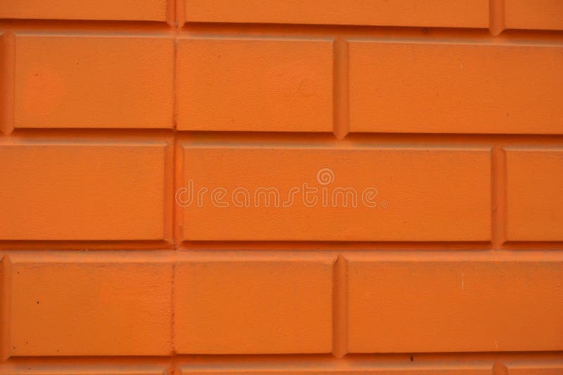 Macro of Orange Brick Veneer Wall Stock Image Image of texture