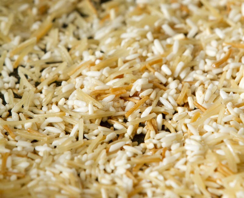 Macro of Browning Rice stock image. Image of cooking 29263965