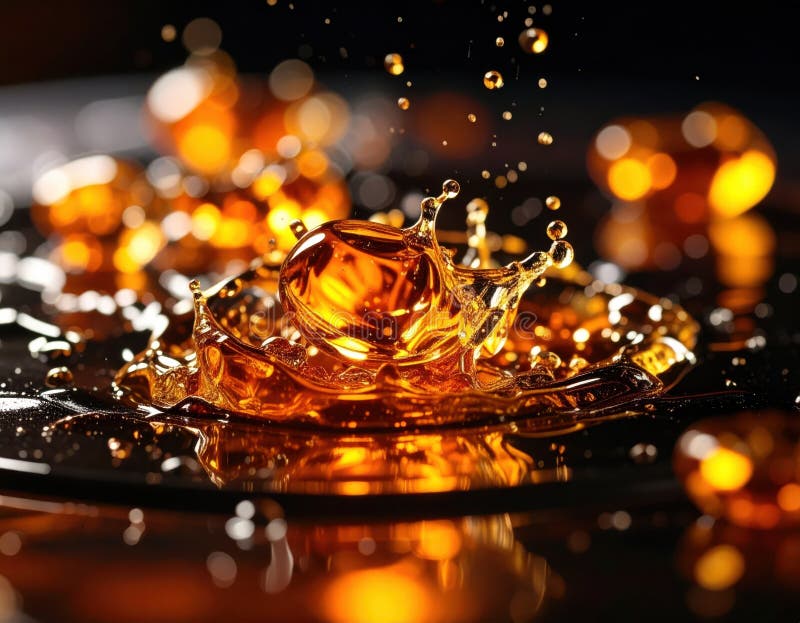 Macro capture of gel bead bursting still life composition royalty free illustration