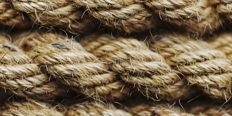 Macro close up of rope texture background vector illustration