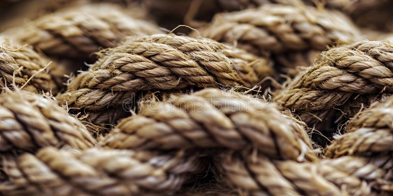 Macro close up of rope texture background vector illustration