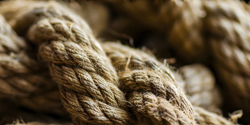 Macro close up of rope texture background stock illustration