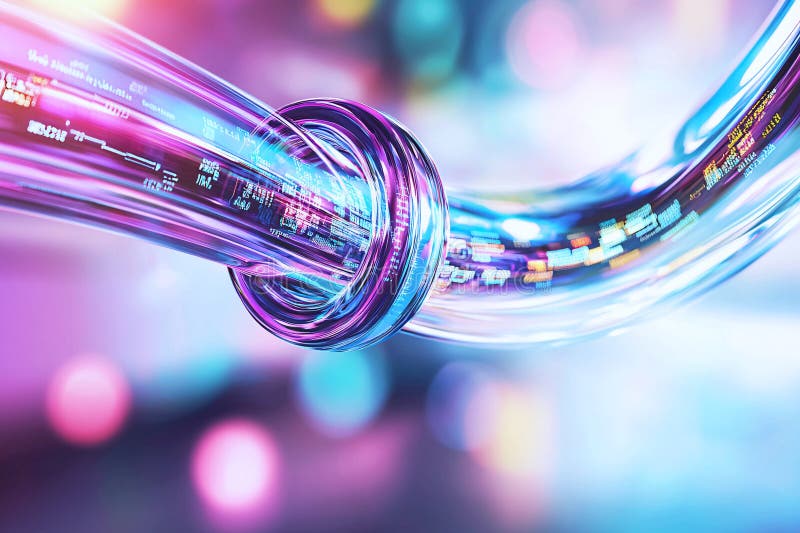 Macro close-up of supply metrics in holograms, highlighting big data and modern economic systems, Generated AI