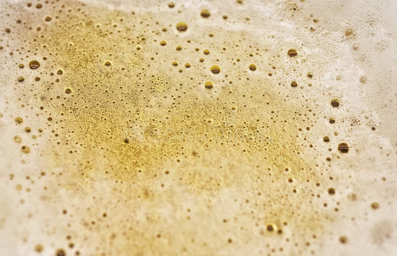 Espuma de cerveza macro fotografía de archivo